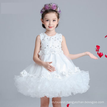 2017 india children wholesale clothing boutique dresses flower girl dress